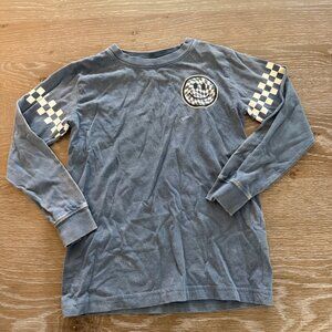 Boys Mish from Denny's blue smiley face long sleeve shirt top size 6